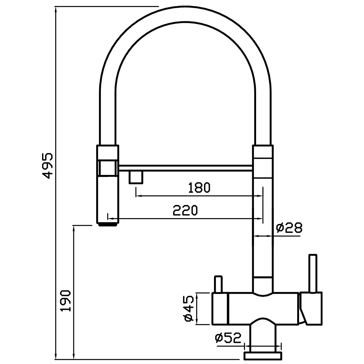Clearwater Bellatrix Water Filter & Kitchen Mixer Tap Gun Metal 6 Clearwater Bellatrix Water Filter & Kitchen Mixer Tap Gun Metal - Image 4