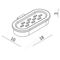 Essentials Urban Soap Dish Holder With Elongated Dish -Bathroom Promotion essential ea28015b 2