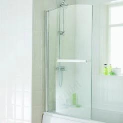 Essential Twilight Sail Bath Screen 800mmx1400mm 6mm Glass