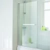 Essential Eclipse Square Bath Screen 800x1400mm 6mm Glass -Bathroom Promotion essential eb303