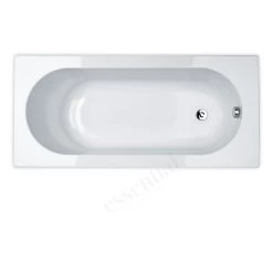 Essential Kingston Rectangular Bath 1500x700mm 0 Tap Holes White