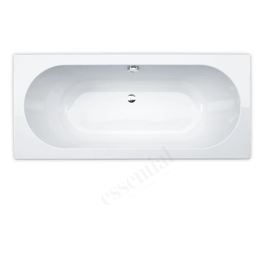 Essential Richmond Rectangular Bath 1700x750mm 0 Tap Holes White 3 Essential Richmond Rectangular Bath 1700x750mm 0 Tap Holes White
