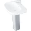 Essential Lily Full Pedestal Only White -Bathroom Promotion essential ec1002