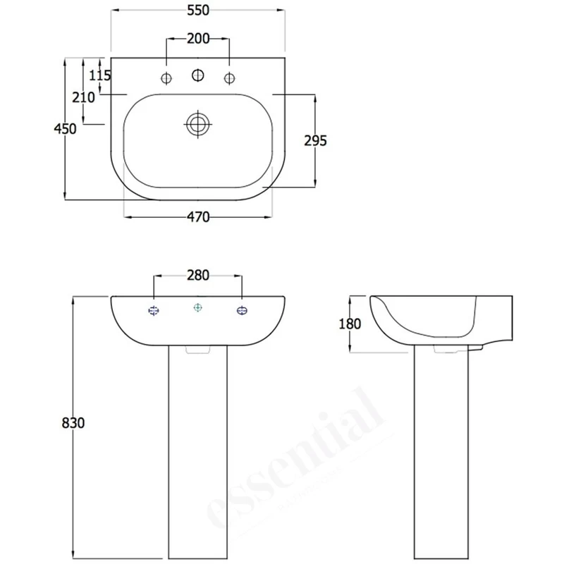 Essential Lily Full Pedestal Only White 4 Essential Lily Full Pedestal Only White - Image 2