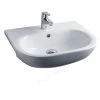 Essential Lily Semi Recessed Basin Only 520mm 1 Tap Hole White -Bathroom Promotion essential ec1005