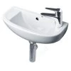 Essential Lily Handrinse Basin Only Right 450mm 1 Tap Hole White -Bathroom Promotion essential ec1011