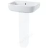 Essential Orchid Pedestal Basin Only 520mm 1 Tap Hole White -Bathroom Promotion essential ec3001