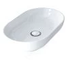 Essential Lavender Oval Vessel Basin 550mm 0 Tap Hole White