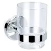 Flova Coco Single Glass Tumbler & Brass Holder -Bathroom Promotion flova co8906 12