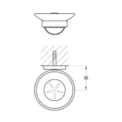 Flova Coco Glass Soap Dish -Bathroom Promotion flova co8906 14 2
