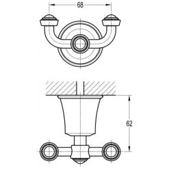Flova Liberty Robe Hook Chrome -Bathroom Promotion flova li8988 2