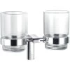 Flova Lynn Double Glass Tumbler Holder -Bathroom Promotion flova ly8930a