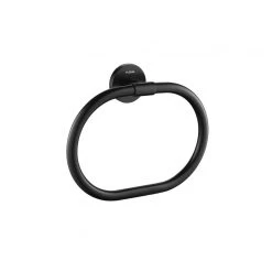 Flova Coco Towel Ring Matt Black