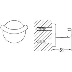 Flova Coco Robe Hook Matt Black -Bathroom Promotion flova mb co8906 9 2