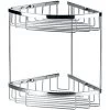 Flova Brass Double Corner Rack