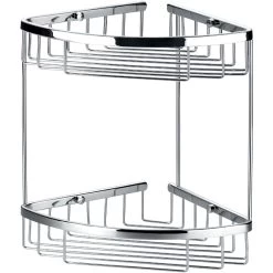 Flova Brass Double Corner Rack