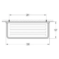 Flova Sofija Glass Shelf 300mm -Bathroom Promotion flova so8917a 2