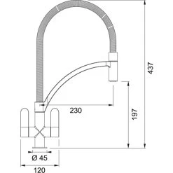 Franke Zelus Kitchen Sink Mixer With Pull Out Nozzle SilkSteel -Bathroom Promotion franke 1150567594 4