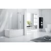 Frontline Aquaglass 6mm Rise & Fall Bath Screen 1400 X 800mm -Bathroom Promotion frontline be611633