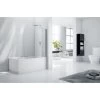 Frontline Aquaglass 8mm Square Bath Screen 1500 X 800mm -Bathroom Promotion frontline be800613