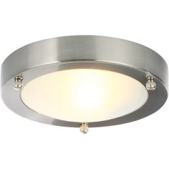 Frontline Cane Round Flush Ceiling Light 180mm