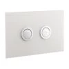 Frontline Glass Flush Plate Arctic -Bathroom Promotion frontline csfr pr 5010