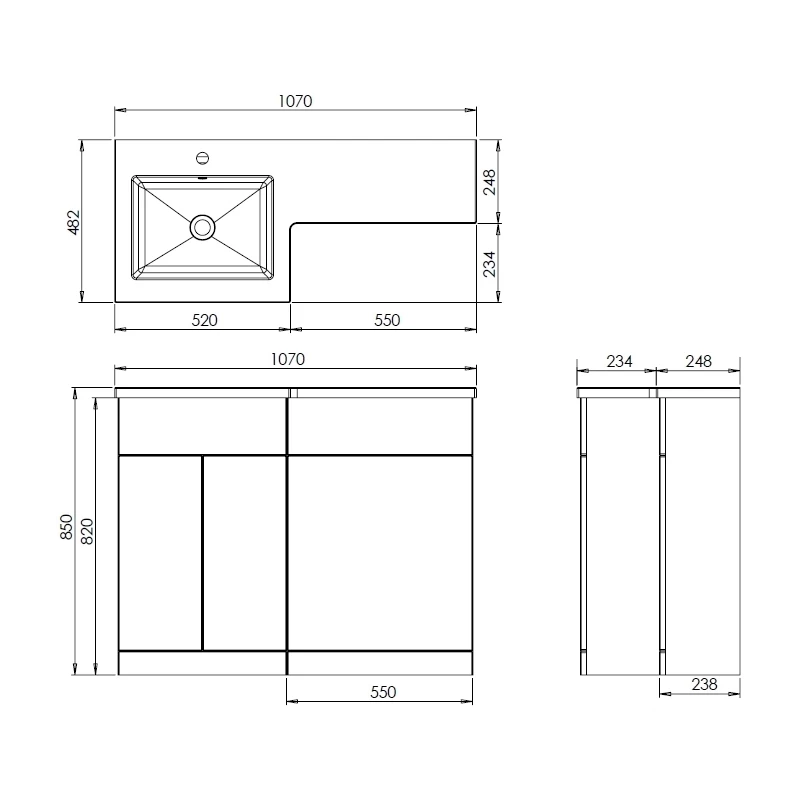 Frontline Aquatrend Petite Gloss White WC Unit 4 Frontline Aquatrend Petite Gloss White WC Unit - Image 2