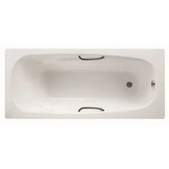 Frontline Aquabathe Steel 1700 X 700mm Gripped Antislip Bath