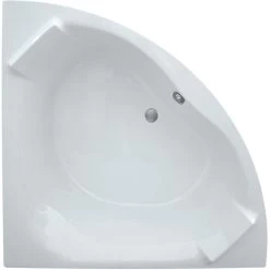Frontline Aquabathe Luxe 1400 X 1400mm Corner Bath With Built Headrest