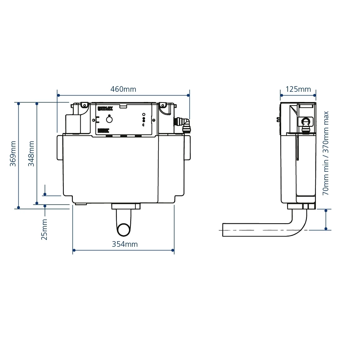 Frontline Concealed Cistern With Side Inlet 4 Frontline Concealed Cistern With Side Inlet - Image 2