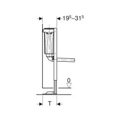 Geberit Duofix Frame With Low-Height Furniture Cistern 79cm -Bathroom Promotion geberit 111207002 4