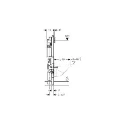 Geberit Duofix Special Frame For Wall-Hung WC, H112, With UP320 -Bathroom Promotion geberit 111352005 3