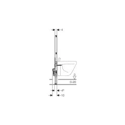 Geberit Duofix Frame For Bidet, H98 -Bathroom Promotion geberit 111544001 3