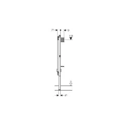 Geberit Duofix Frame For Urinal, H130, For Mains Water Supply 7 Geberit Duofix Frame For Urinal, H130, For Mains Water Supply -Bathroom Promotion geberit 111622001 3