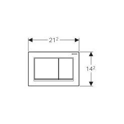 Geberit Omega30 Flush Plate White & Gold -Bathroom Promotion geberit 115080kk1 2