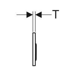 Geberit Kappa21 Dual Flush Plate Black/Gloss Chrome -Bathroom Promotion geberit 115240km1 4