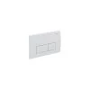 Geberit Flush Plate Kappa50 Dual Flush, Die-Cast Zinc, White