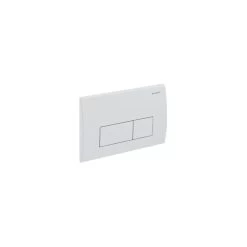 Geberit Flush Plate Kappa50 Dual Flush, Die-Cast Zinc, White