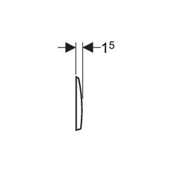 Geberit Flush Plate Kappa50 Dual Flush, Die-Cast Zinc, White -Bathroom Promotion geberit 115260111 3