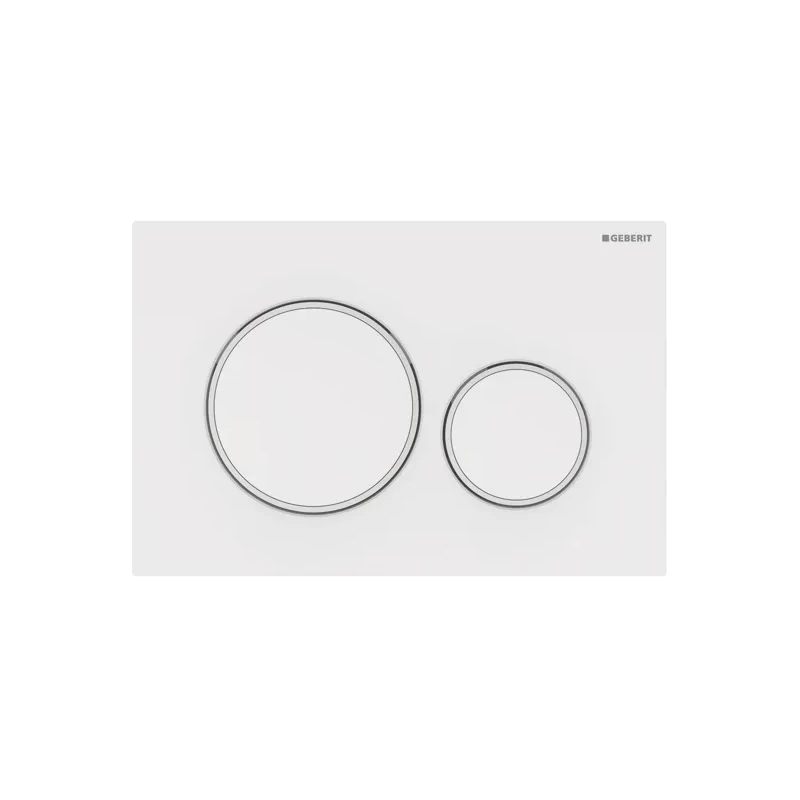 Geberit Sigma 20 Dual Flush Plate White/Matt White 3 Geberit Sigma 20 Dual Flush Plate White/Matt White