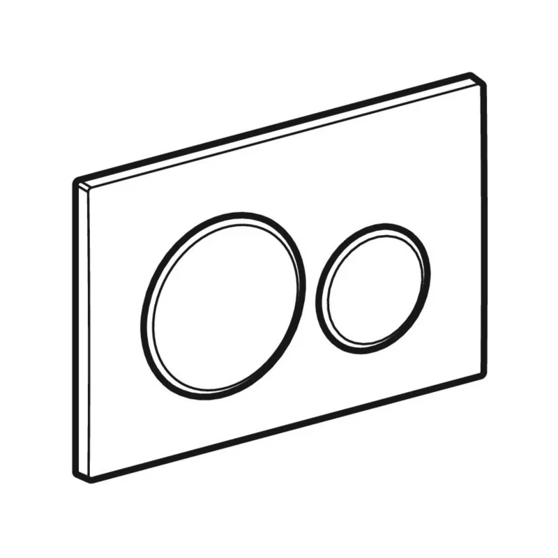 Geberit Sigma 20 Dual Flush Plate White/Matt White 4 Geberit Sigma 20 Dual Flush Plate White/Matt White - Image 2