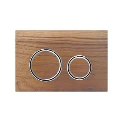 Geberit Sigma21 Metal Dual Flush Plate Chrome/Black Walnut