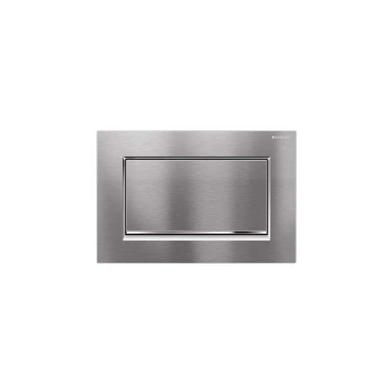Geberit Sigma30 Single Flush Plate Brushed/Gloss Screwable 3 Geberit Sigma30 Single Flush Plate Brushed/Gloss Screwable