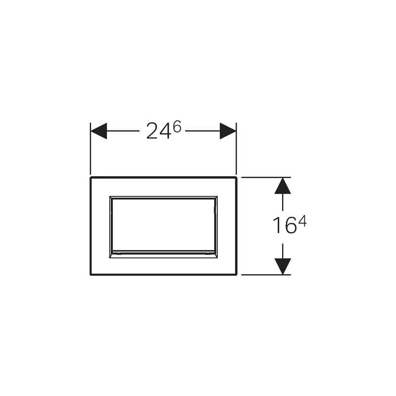Geberit Sigma30 Single Flush Plate Brushed/Gloss Screwable 4 Geberit Sigma30 Single Flush Plate Brushed/Gloss Screwable - Image 2