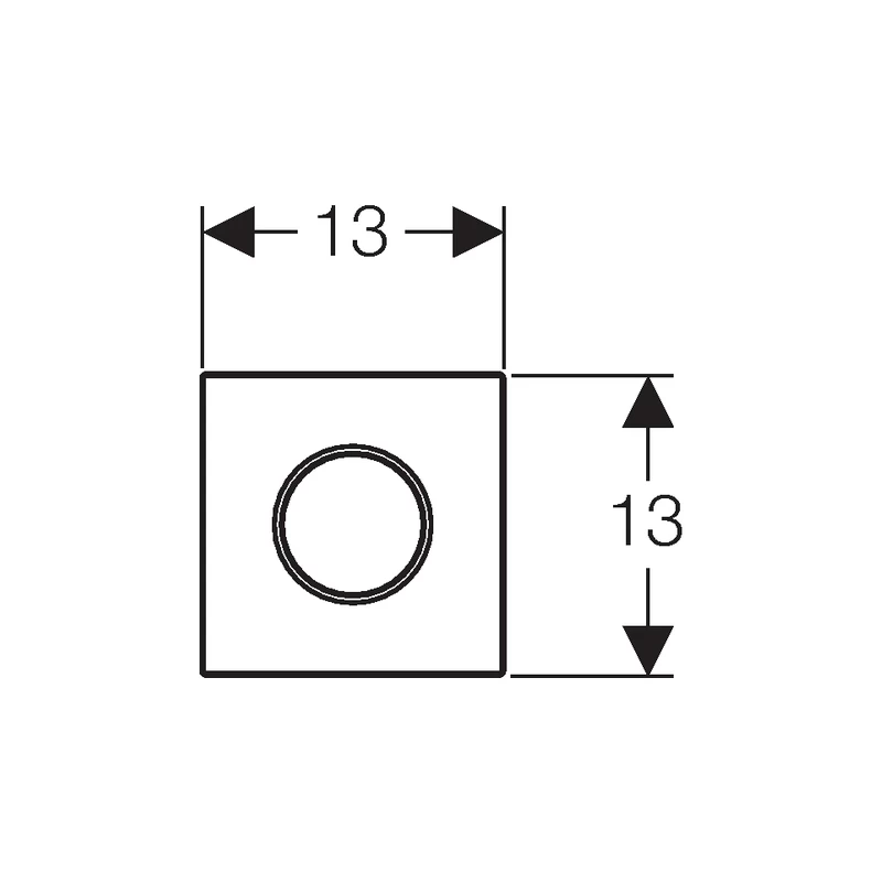 Geberit Urinal Flush Control Sigma10, Gloss/Matt Chrome 4 Geberit Urinal Flush Control Sigma10, Gloss/Matt Chrome - Image 2