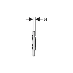 Geberit Urinal Flush Control Sigma10, Gloss/Matt Chrome 7 Geberit Urinal Flush Control Sigma10, Gloss/Matt Chrome -Bathroom Promotion geberit 116015kh1 3