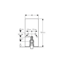 Geberit Monolith Module For Floor Standing WC 101cm White Glass 6 Geberit Monolith Module For Floor Standing WC 101cm White Glass -Bathroom Promotion geberit 131002si5 2