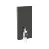 Geberit Monolith For Floor-Standing WC 101cm Black Glass/Black Chrome