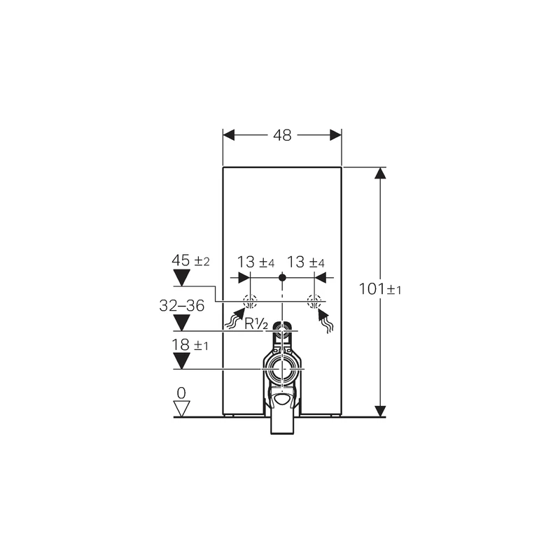 Geberit Monolith Module For Floor Standing WC 101cm Mint Glass 4 Geberit Monolith Module For Floor Standing WC 101cm Mint Glass - Image 2