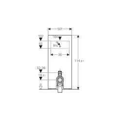 Geberit Monolith Module For Floor Standing WC 114cm White Glass 6 Geberit Monolith Module For Floor Standing WC 114cm White Glass -Bathroom Promotion geberit 131033si5 2